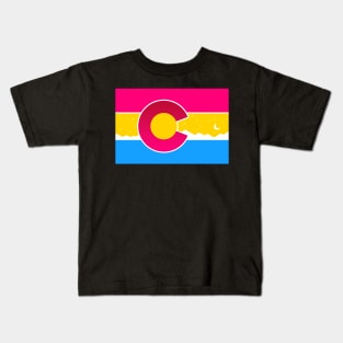 Colorado Flag Pan Pansexual Pride Kids T-Shirt